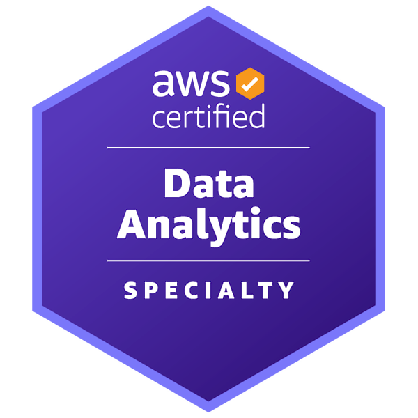 AWS Certified Data Analytics – Specialty 證書徽章