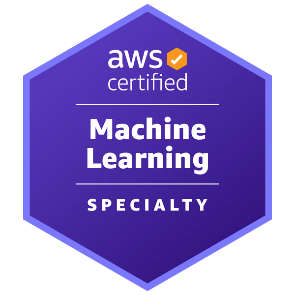 AWS Certified Machine Learning – Specialty 證書徽章