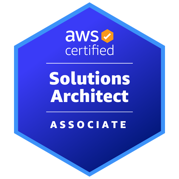 AWS Certified Solutions Architect – Associate 證書徽章